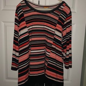Ruby Rd. Striped swing top